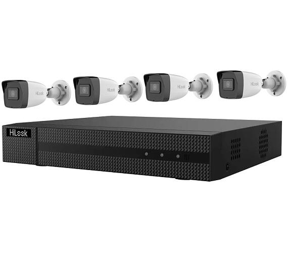HiLook Powered by HIKVISION/ 4K PoE Bullet KIT/ IK-4248BH-MH/P/ 4x kamery IPC-B180H 2.8mm/ 1x NVR-104MH-C/4P/ 2TB HDD (301501641)