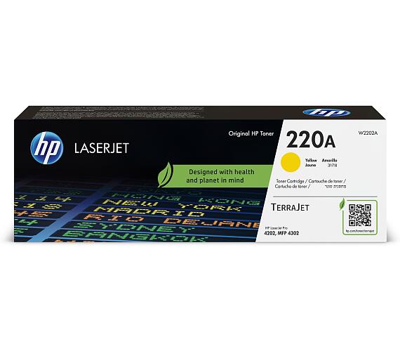 HP Inc. HP 220A Yellow Original LaserJet Toner Cartridge (1,800 pages) (W2202A)