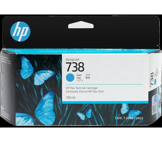 HP Inc. HP 738 300-ml Cyan DesignJet Ink Cartridge (676M6A) + DOPRAVA ZDARMA