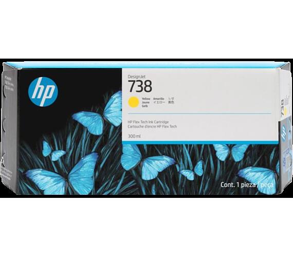 HP Inc. HP 738 300-ml Yellow DesignJet Ink Cartridge (676M8A) + DOPRAVA ZDARMA