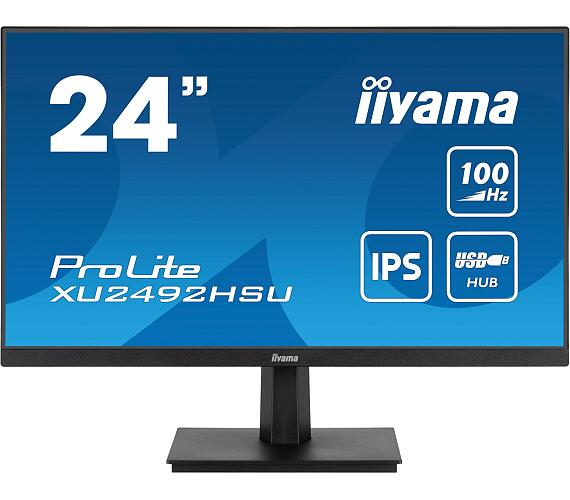 IIYAMA iiyama ProLite / XU2492HSU-B6 / 23,8" / IPS / FHD / 100Hz / 0,4ms / Black / 3R