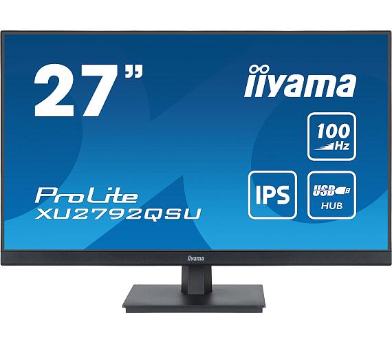 IIYAMA iiyama ProLite / XU2792QSU-B6 / 27" / IPS / QHD / 100Hz / 0,4ms / Black / 3R