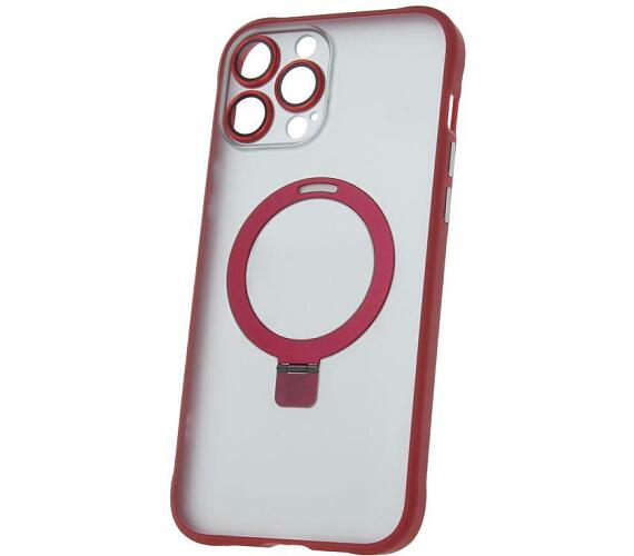 Silikonové TPU pouzdro Mag Ring pro iPhone 13 Pro Max červené CPA