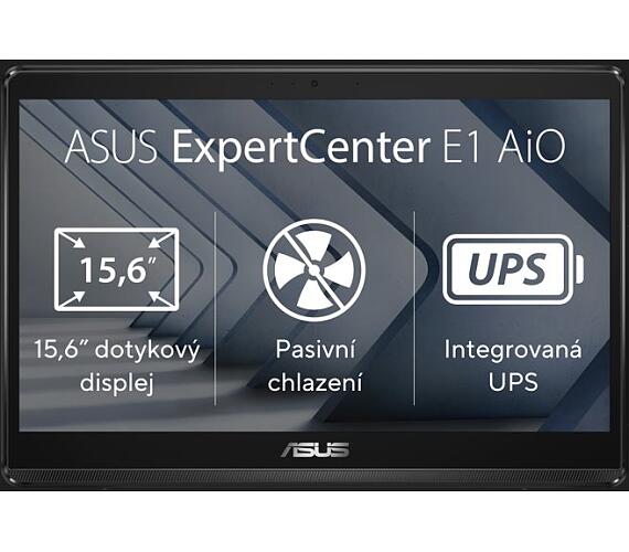 Asus ExpertCenter E1 AiO N4500/4GB/128GB SSD/15,6" HD/Touch/2yr Pick up & Return/W11P/Černá (E1600WKAT-BD130X)