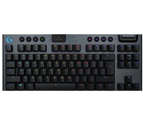 Logitech G915 TKL Tenkeyless LIGHTSPEED Wireless RGB Mechanical Gaming Keyboard - CARBON - CZE-SKY INT' L - INTNL (920-009520CZS)