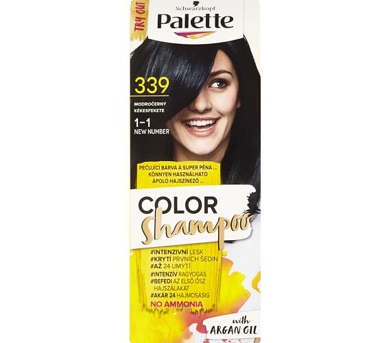 Fotogalerie Palette Color Shampoo barva na vlasy 339 modročerná, 50 ml