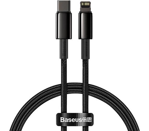 Baseus Tungsten Gold USB-C/Lightning 1m PD 20W černý