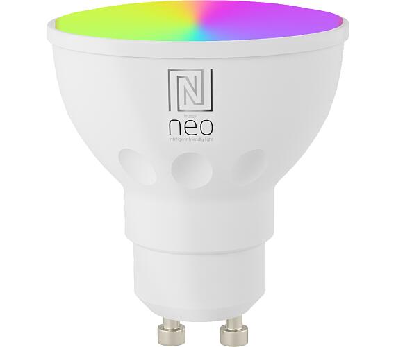 IMMAX NEO Smart žárovka LED GU10 4,8W RGB+CCT barevná a bílá