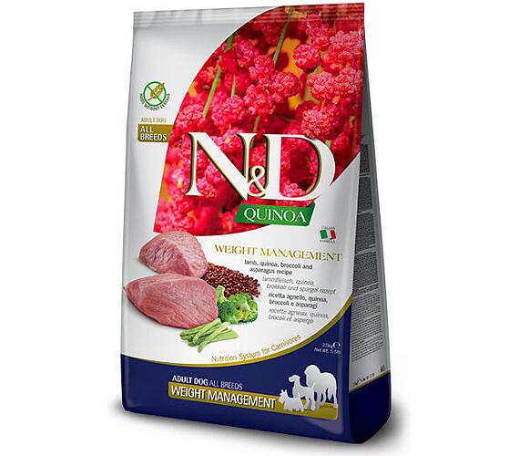 N&D Quinoa DOG Weight Management Lamb Adult M/L 2,5kg