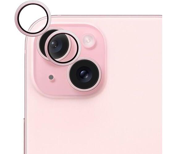 Epico ochranné sklo zadního fotoaparátu pro Apple iPhone 15/15 Plus růžové