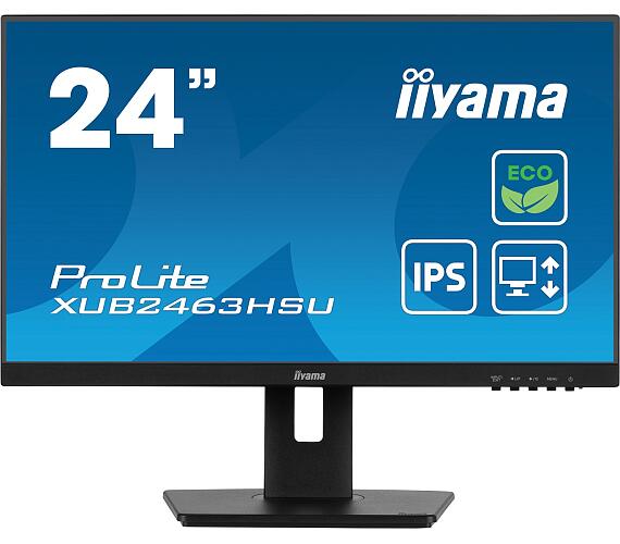 IIYAMA iiyama ProLite / XUB2463HSU-B1 / 23,8" / IPS / FHD / 100Hz / 3ms / Black / 3R
