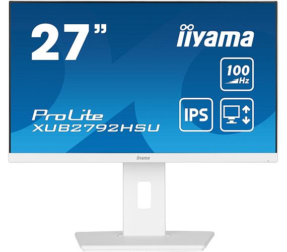 IIYAMA iiyama ProLite / XUB2792HSU-W6 / 27" / IPS / FHD / 100Hz / 0,4ms / White / 3R