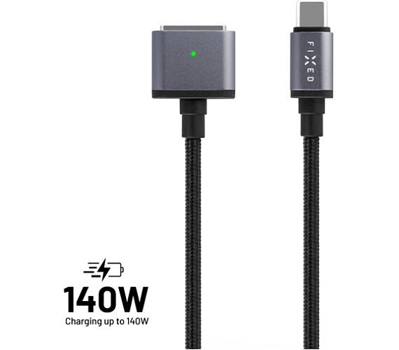 FIXED kabel USB-C/MagSafe 2m FIXD-MS3-GR + DOPRAVA ZDARMA