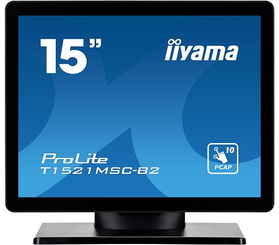 IIYAMA 15" iiyama T1521MSC-B2:IPS,XGA,PCAP,HDMI