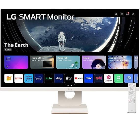 LG smart monitor 27SR50F-W s webOS 27" / IPS / 1920x1080/ 250cd/m2 / 8ms / 2x HDMI /2x USB/repro/bílý (27SR50F-W.AEU)
