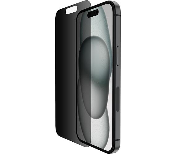 Belkin SCREENFORCE™ TemperedGlass Privacy Anti-Microbial ochranné privátní sklo pro iPhone 15 / iPhone 14 Pro (OVA147zz)