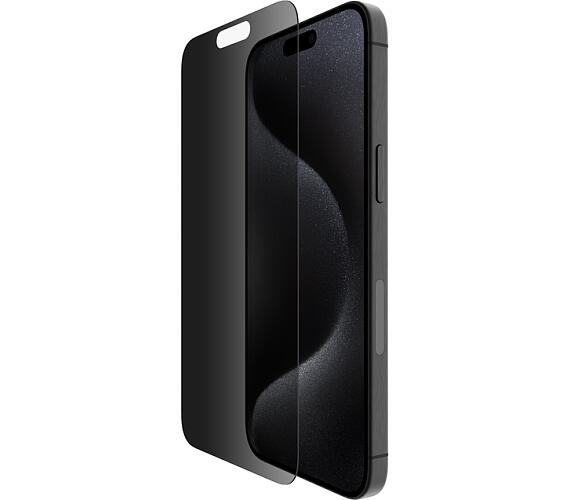 Belkin SCREENFORCE™ TemperedGlass Privacy Anti-Microbial ochranné privátní sklo pro iPhone 15 Pro Max (OVA150zz)