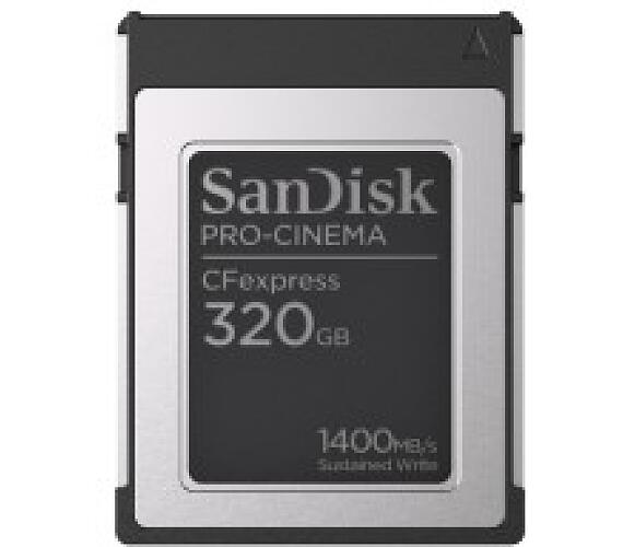 Sandisk PRO-CINEMA CFexpress Type B Card 320 GB up to 1700 MB/s,1500 MB/s + DOPRAVA ZDARMA
