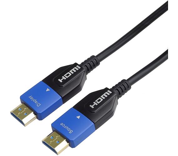 Kabel PremiumCord Ultra High Speed HDMI 2.1 optický 8K@60Hz 4K@120Hz 25m zlacený