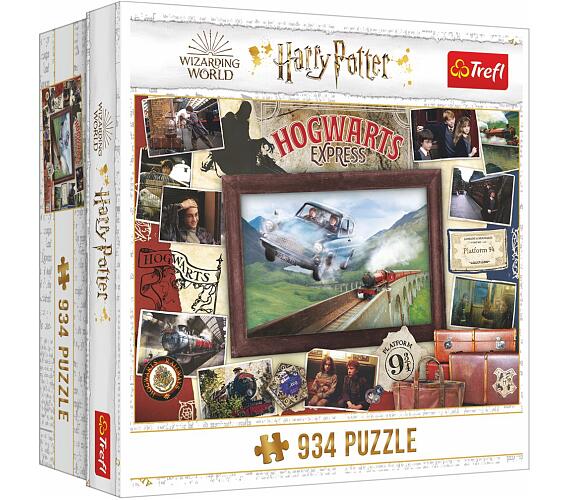 TREFL Puzzle Harry Potter Bradavický expres 934 dílků 68x48cm v krabici 26x26x10cm