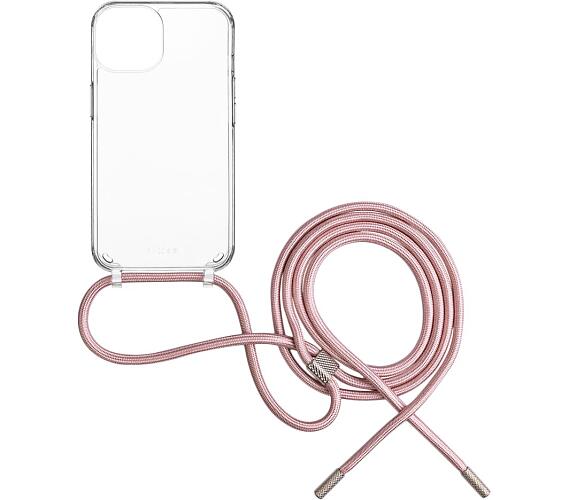 FIXED Pure Neck s růžovou šňůrkou na krk pro Samsung Galaxy A15/A15 5G