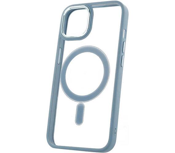 Silikonové TPU pouzdro Satin Clear Mag pro iPhone 12/12 Pro modré CPA