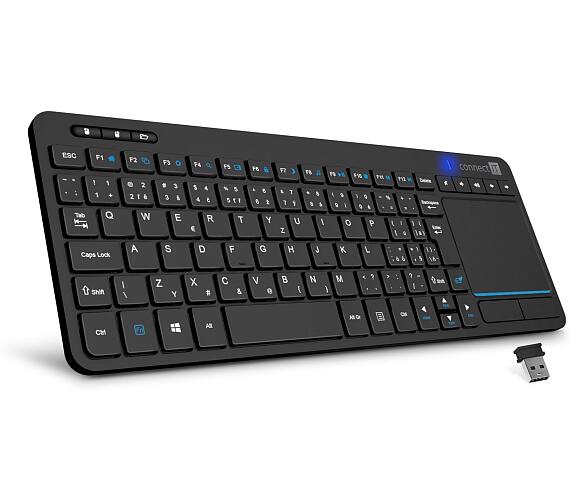 Connect IT Touch bezdrátová klávesnice + touch pad (+2x AAA baterie zdarma)