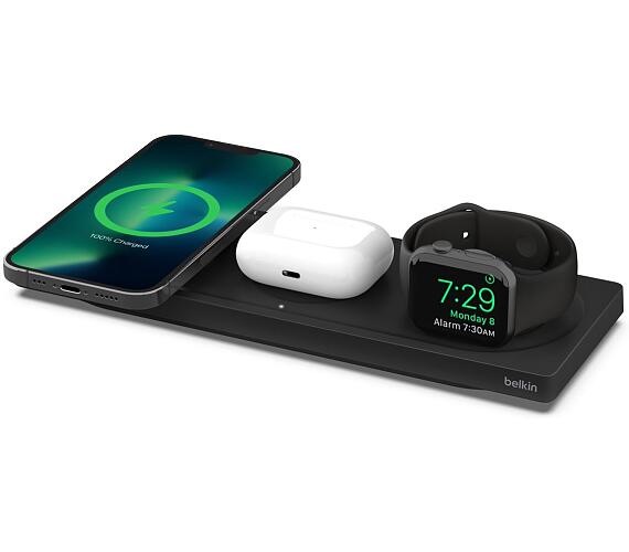 Belkin BOOST CHARGE™ PRO MagSafe 3v1 Bezdrátová nabíjecí podložka pro iPhone/Apple Watch/AirPods