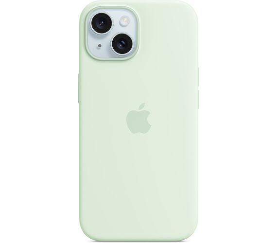 Apple iPhone 15+ Silicone Case with MS - Soft Mint (MWNG3ZM/A) + DOPRAVA ZDARMA