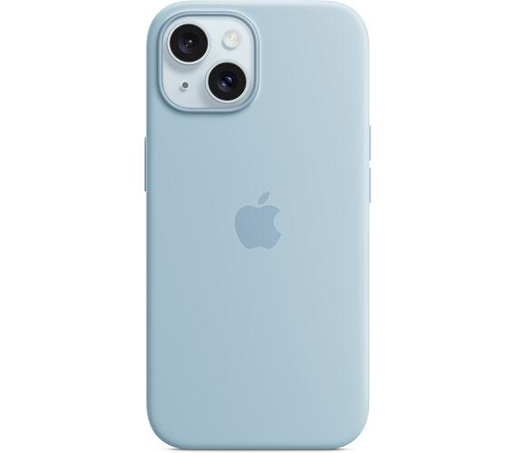 Apple iPhone 15+ Silicone Case with MS - Light Blue (MWNH3ZM/A) + DOPRAVA ZDARMA