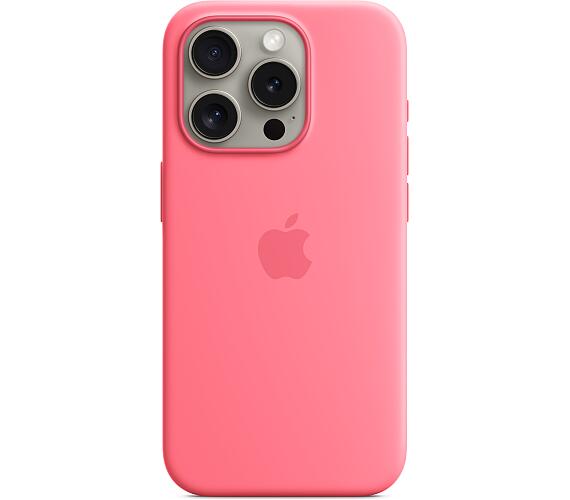 Apple iPhone 15 Pro Silicone Case with MS - Pink (MWNJ3ZM/A) + DOPRAVA ZDARMA