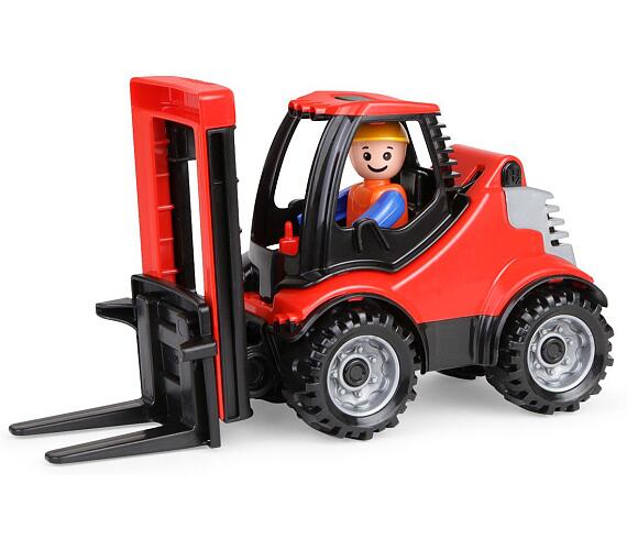 Lena Auto Truckies vysokozdvižný vozík plast 22cm s figurkou v krabici 24m+