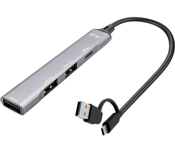 I-TEC USB-A/USB-C Metal HUB/ 1x USB-C 3.1/ 3x USB 2.0/ kovový (CAHUBMETALMINI4)
