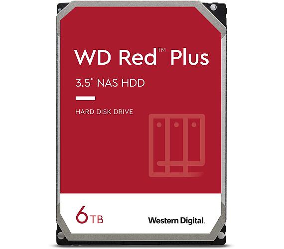 Western Digital WD RED PLUS NAS WD80EFPX 6TB SATAIII/600 256MB cache 180MB/s CMR + DOPRAVA ZDARMA