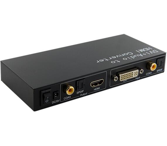4WORLD 4World Pevodnk DVI + Optical + Coaxial na HDMI (06923)