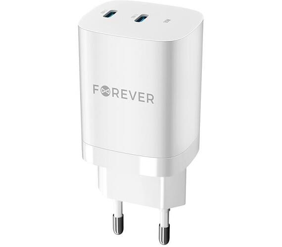Forever TC-05-35CC GaN PD 2x USB-C 35W bílá