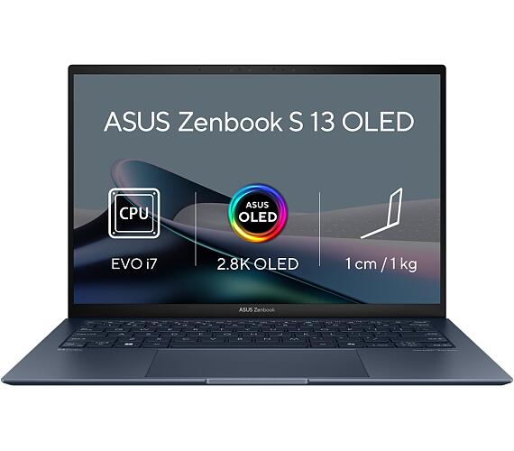 Asus Zenbook S 13 OLED - Intel Ultra 7 155U/32GB/1TB SSD/13,3"/3K/OLED/2y PUR/Win 11 Pro/modrá (UX5304MA-OLED008X)