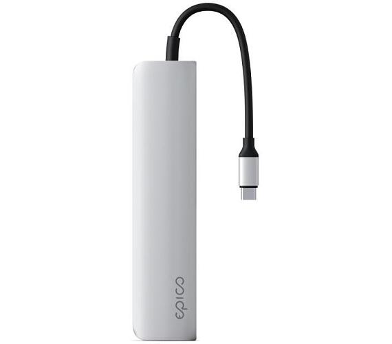 Epico Hub USB-C Hliníkový 6v1 8K stříbrný + DOPRAVA ZDARMA