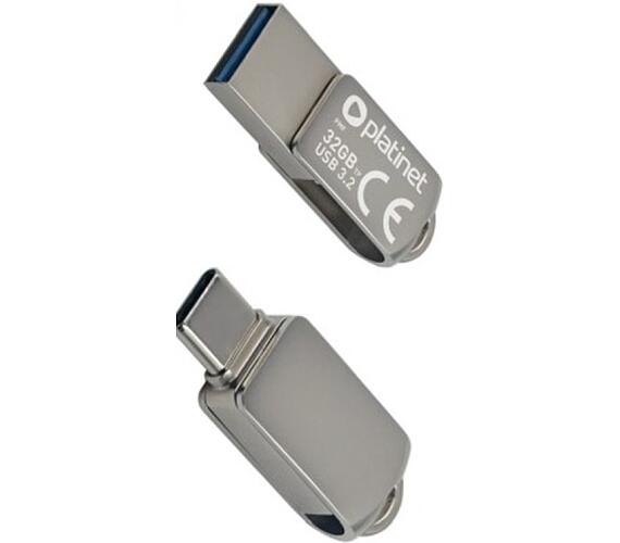 Platinet flashdisk USB 3.2 METAL WATERPROOF DUAL USB-C USB-A 32GB (PMFMC32)