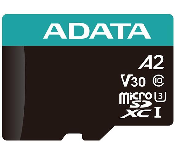 ADATA MicroSDXC karta 1TB Premier Pro UHS-I V30S (R:100/W:80 MB/s) + SD adaptér (AUSDX1TUI3V30SA2-RA1)