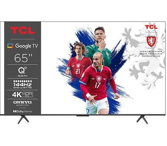 TCL 65T8B SMART TV 65" QLED/4K UHD/Direct LED / 144Hz / 4xHDMI / 1xUSB / LAN / GoogleTV + SledováníTV na 6 měsíců* + DOPRAVA ZDARMA