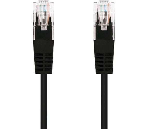 Kabel C-TECH patchcord Cat5e, UTP, černý, 0,5m