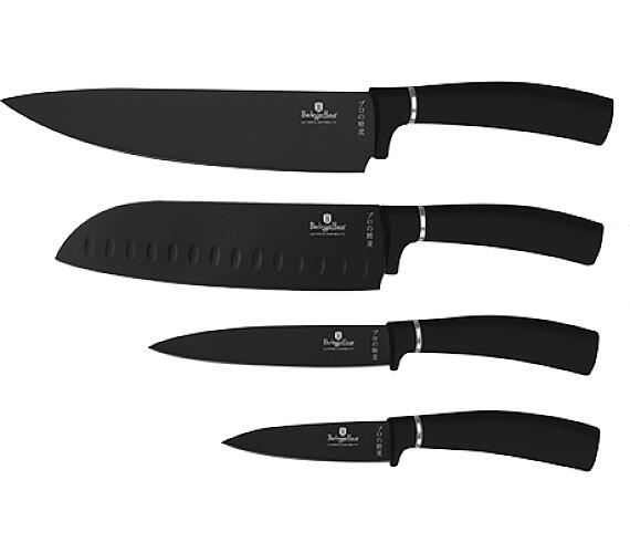 BerlingerHaus Sada nožů s nepřilnavým povrchem 4 ks Matte Black Collection BH-2893