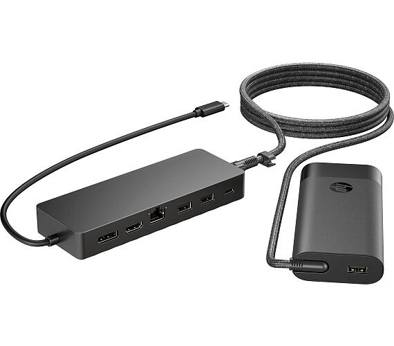 HP Univ. USB-C Hub and Laptop Charger Combo-EURO (9H0H9AA#ABB)