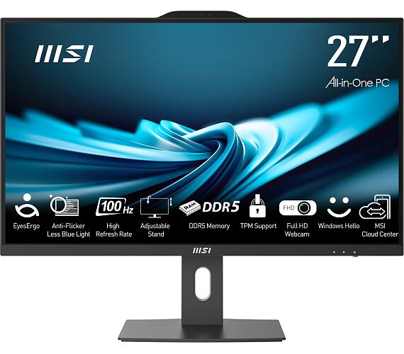 MSI PRO/AP272P 14M-640EU / 27" / FHD / i3-14100 / 8GB / 256GB SSD/UHD 730/W11H/Black/2R (PRO AP272P 14M-640EU)