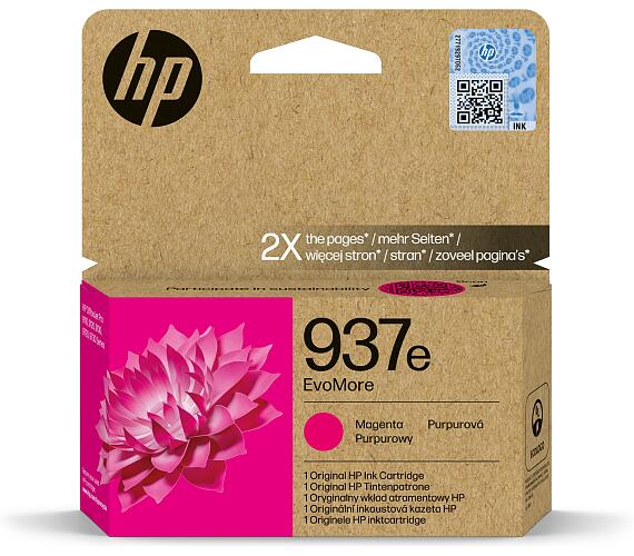 HP Inc. HP 937e EvoMore Magenta Original Ink Cartridge (1,650 pages) (4S6W7NE#CE1) + DOPRAVA ZDARMA