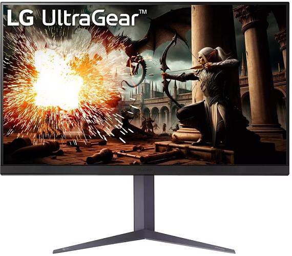 LG monitor 32GS75Q-B 31,5" / IPS / 2560x1440 / 180Hz / 1ms / HDMI / DP / FreeSync/G-SYNC / Pivot/ výškově stavitelný (32GS75Q-B.AEU) + DOPRAVA ZDARMA