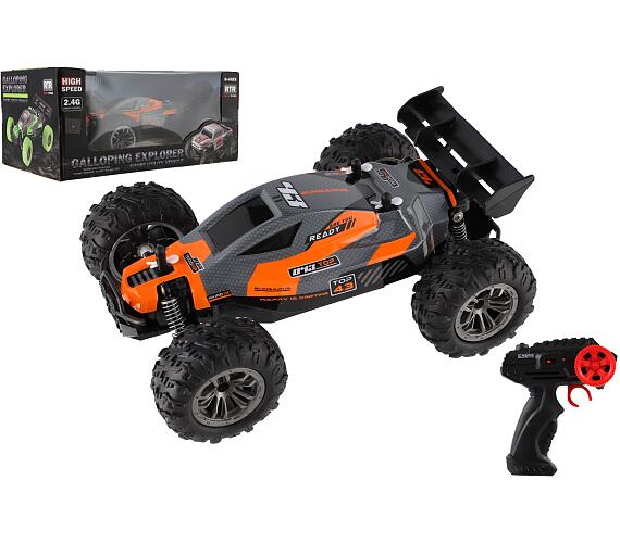 Teddies Auto RC Buggy rychlostní 2,4GHz plast 25cm na baterie oranžové v krabici 31x14x18cm