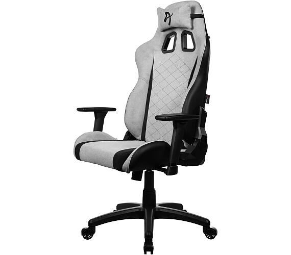 AROZZI herní židle AVANTI Soft Fabric Light Grey/ látkový povrch/ světle šedá (AVANTI-SFB-LG)