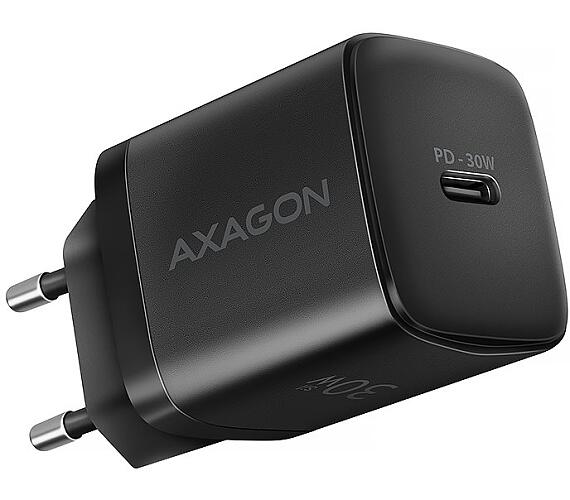 Axagon nabíječka do sítě / ACU-PD30 / 1x USB-C / PD3.0 / PPS / QC4+ / SFC / AFC / Apple / 30W / černá